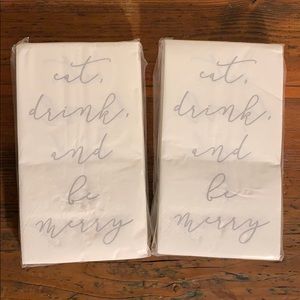 Eat, Drink, and Be Merry Napkins